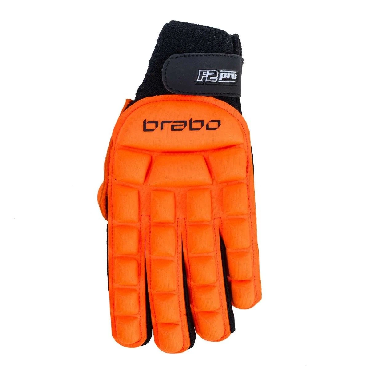 Brabo F2.1 Pro Indoor Hockeyhandschoen Orange 2 Brabo F2.1 Pro Indoor Hockeyhandschoen Orange - Afbeelding 2