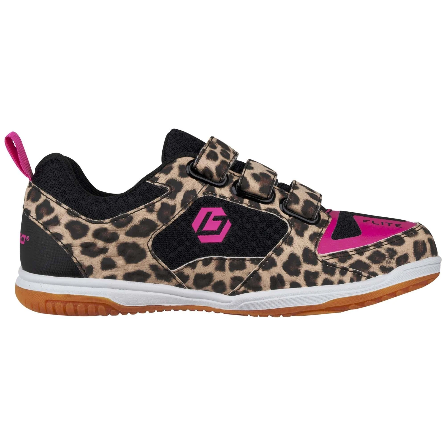 Brabo Velcro Indoor 316.21022 Hockeyschoenen Juniorleopard Pink 2 Brabo Velcro Indoor 316.21022 Hockeyschoenen Juniorleopard Pink - Afbeelding 2