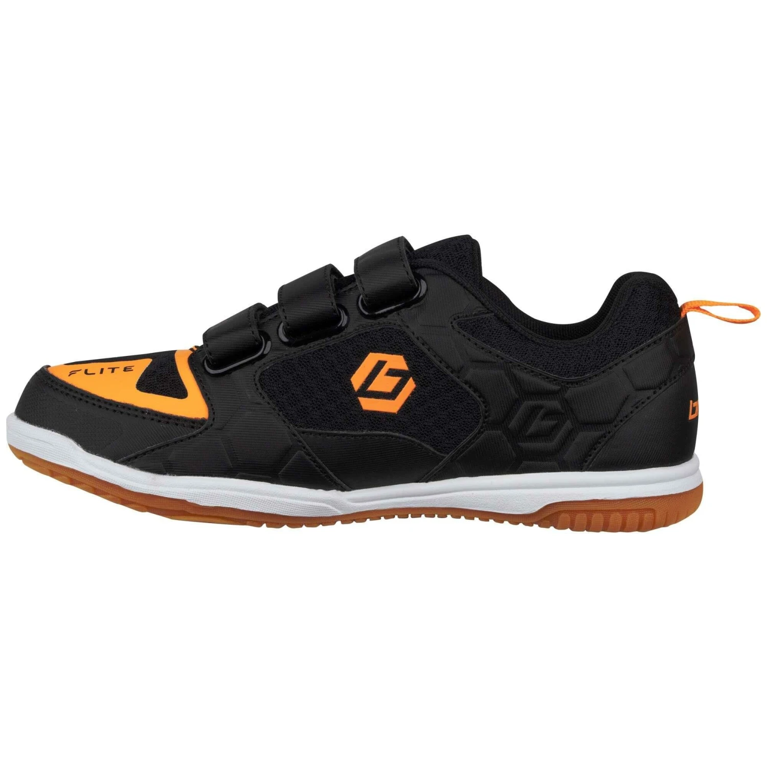 Brabo Velcro Indoor 316.21022 Hockeyschoenen Juniorblack Orange 2 Brabo Velcro Indoor 316.21022 Hockeyschoenen Juniorblack Orange - Afbeelding 2