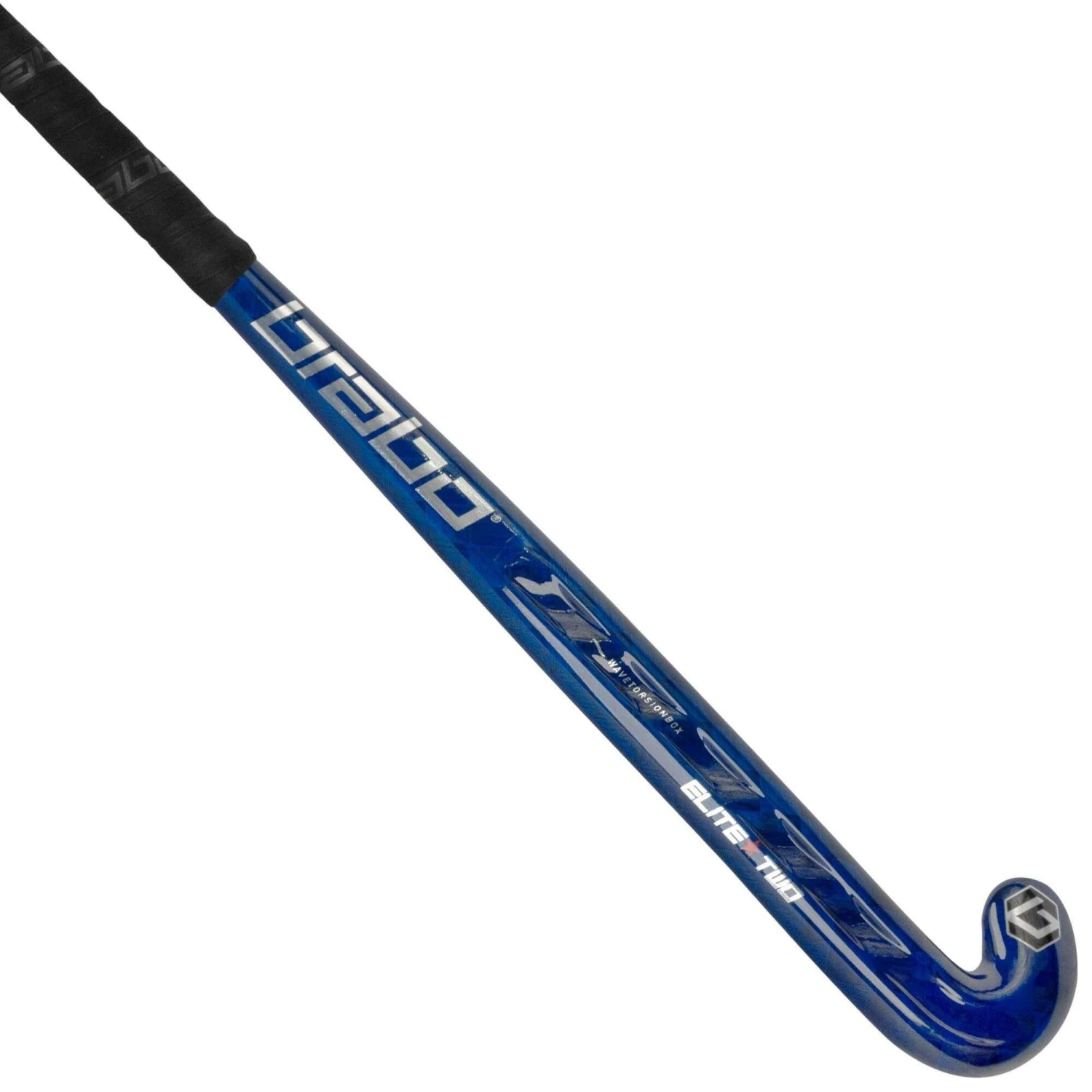 Brabo Elite 2 WTB TeXtreme Classic Curve Hockeystick Blue Silver 1 Brabo Elite 2 WTB TeXtreme Classic Curve Hockeystick Blue Silver