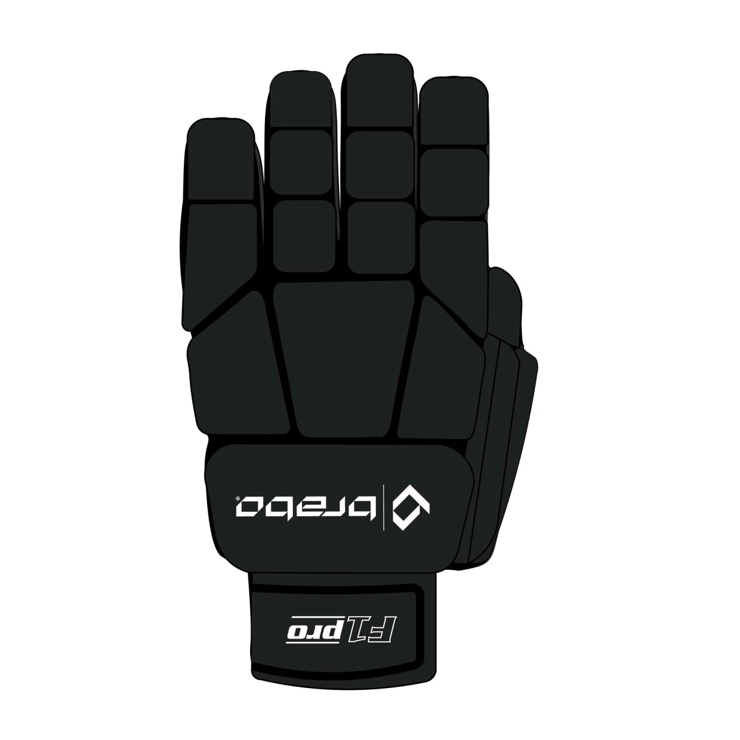 Brabo Indoor Player Glove F1.1 Hockeyhandschoen Black 1 Brabo Indoor Player Glove F1.1 Hockeyhandschoen Black