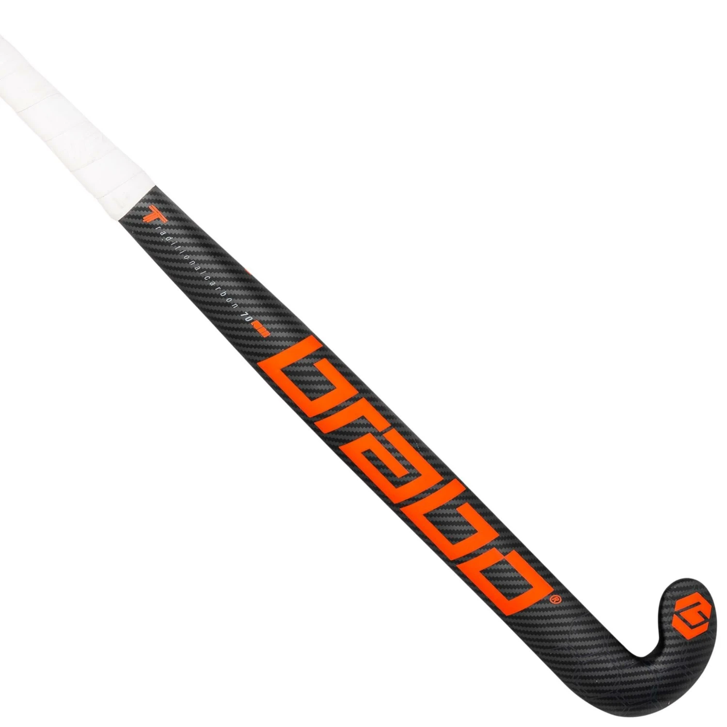 Brabo IT Traditional 70 Low Bow Zaalhockeystick Black Orange 1 Brabo IT Traditional 70 Low Bow Zaalhockeystick Black Orange